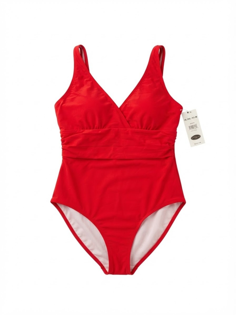 classic Catalina cherry red one-piece swimsuit xl